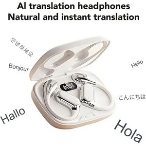 AI Translator Earbuds – Real-Time Vertaal Oordopjes met Bluetooth 5.3 – 145+ Talen – Noise Cancelling – Perfect Cadeau voor Kerst & Sinterklaas voor Reizigers, Studenten, Werk & Sport – Luxe Design in Champagne Beige, Zwart & Wit | House of Discovery