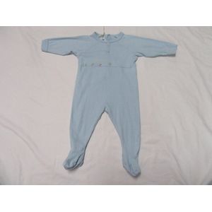 petit bateau , pyjama , bleek blauw , katoen , kuikens , 6 maand 67