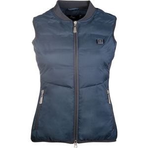 HKM Verwarmde bodywarmer dames Donker Blauw L