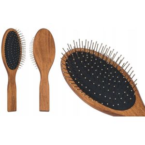 Gorgol Pneumatische Haarborstel met Metalen Pinnen en Rubberen Kussen