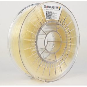 3D4Makers - PLA Filament - 1.75mm - 2300 gram - Transparent
