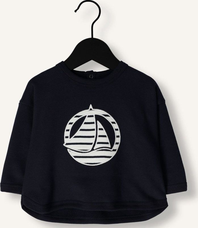 Petit Bateau - Sweatshirt - Blauw - Unisex - Hoodie