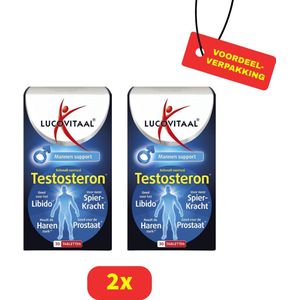 Lucovitaal Testosteron Mannen Support - 2 x 30 Tabletten Voordeelverpakking