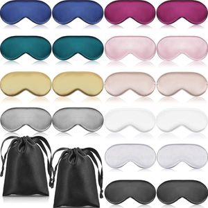 20 Stuks Zijden Slaapmaskers - Oogmaskers met Verstelbare Riem voor Comfortabele Nachtrust