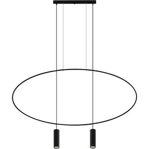 Sollux Lighting - Hanglamp HOLAR 2 zwart