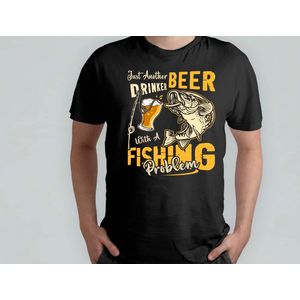 Just another drinker beer with a fishing problem - T Shirt - Beer - funny - HoppyHour - BeerMeNow - BrewsCruise - CraftyBeer - Proostpret - BiermeNu - Biertocht - Bierfeest