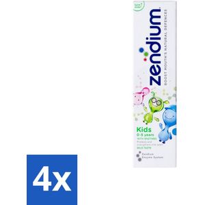 Zendium - Kids 0-5 Jaar - Tandpasta - 75 ml - Voordeelverpakking - 4 stuks