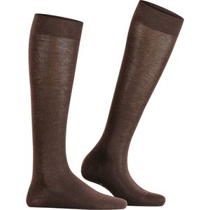 FALKE Sensitive London dames kniekousen - bruin (dark brown) - Maat: 39-42
