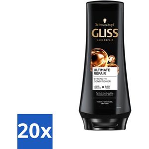 20 x Gliss - Hair Repair - Conditioner voor Ultiem Herstel van Beschadigd Haar - 200 ml - Haar Herstel - Keratine Serum - Beschadigd Haar - Droog Haar - Haar Heropbouw
