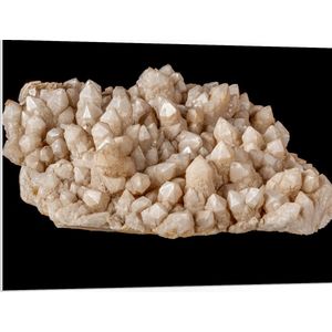 PVC Schuimplaat- Kristal - Wit - 100x75 cm Foto op PVC Schuimplaat