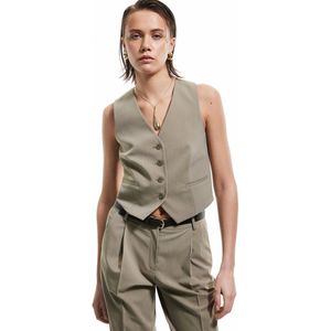 V-kraag Rug Gedetailleerd Anzugweste