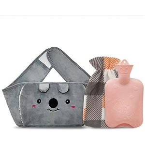Livano Warmwaterzak Met Hoes - Warmwaterkruik - Warmtekussen - Warmtekruik - Knuffel - Kruik - Bag - 3-Pack