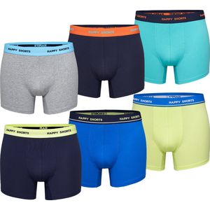 Happy Shorts Boxershorts Heren Multipack 6-Pack NEON SET#8 - Maat XL