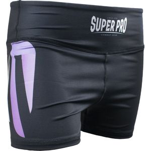 Super Pro Short Tight Dames No Mercy Wit/Paars/Zilver - XS