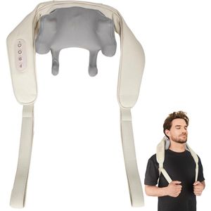 Nek- en schoudermassager met warmte voor ontspanning en spierpijnverlichting