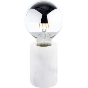 Marmeren Tafellamp - E27 Fitting - Wit