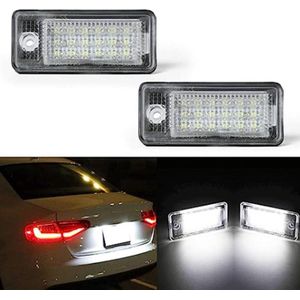 LED CANBUS Kentekenverlichting voor Audi A3 S3 RS3 Sportback A4 B7 S4 RS4 A5 S5 Cabrio A6 4F C6 RS6 Sedan Avant A8 S8 Q7