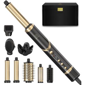 Beyeza Airstyler 8-in-1 - Fohn met Diffuser - Multistyler - Roterende Krultang 5 in 1 - Fohnborstel - Krulborstel - Haarstyler - Haardroger - Stijborstel - Warmteborstel - Hairwrap