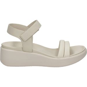 Ecco Flowt Wedge LX sandalen met sleehak beige - Maat 40