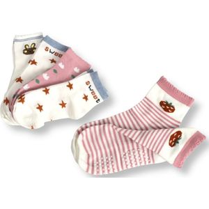 Kindersokken - Anti-slip - 5-Pack - Zacht - Maat 31/34