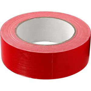 Canvas tape, B: 38 mm, rood, 25m/ 1 rol