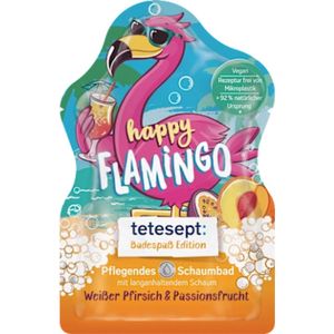 T by Tetesept Badschuim - Happy Flamingo - Zomers Bubbelbad | 1x 40ml - Witte Perzik & Passievrucht | Veganistisch - 92% Natuurlijke Ingrediënten