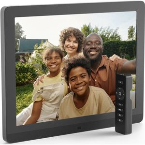 Pix Star WiFi digitale fotolijst, USB - 15 inch IPS-scherm - Cadeau voor Familie - Digitaal fotoalbum