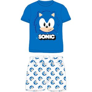 Sonic the Hedgehog - Pyjama - Grijs - Blauw - Multi - Katoen - Korte Mouwen