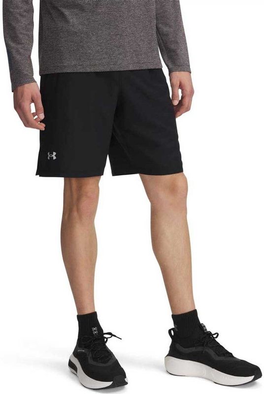 Under Armour - Launch 9´´ - Korte Broek - Zwart - 100% Polyester, Ademend, Sneldrogend