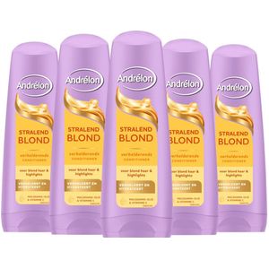 Andrélon Stralend Blond Conditioner - Voordeelverpakking 5 x 200 ml