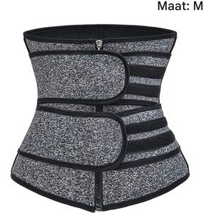 Gsedaox-Waist Trainer-Korset-Shapetape-Corrigerend ondergoed-Maat M-Zweetband buik-afslanken-Afslankband-Shapewear Korset-Grijs