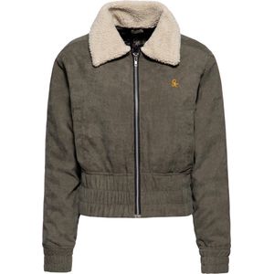 Queen Kerosin Damen Fliegerjacke Qk QKI49011 Oil Green-XS