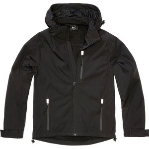 Brandit - Softshelljack Hurricane - Herenjas - Zwart - Waterdicht