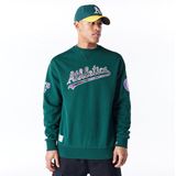 Oakland Athletics - Tartan Infill Sweater - Donkergroen - Katoen/POLYESTER