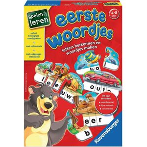 Ravensburger Eerste Woordjes - Leerspel voor 4+ jaar - Leer letters en woorden herkennen