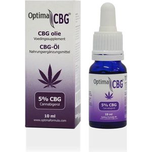 CBG olie 5%, Optima Formula, 100% zuivere CBG olie, 10ml, Cannabigerol