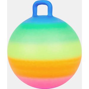 Skippy bal groen - Met Stoepkrijt - Verjaardag cadeau Skippybal – ø 45 cm – Skippyballen - Peuter – 3 Jaar – Buitenspeelgoed voor Jongens en Meisjes – Skippy Bal - Skippybal – Speelgoed voor Kinderen