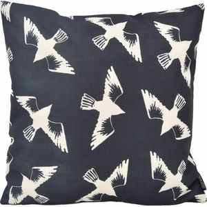 Sierkussen Black Birdss-s45 x 45 cms-sKatoen/Linnen