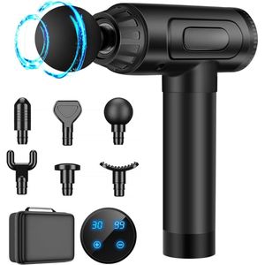 Zavira® Massage gun - Pistool - Theragun - Draadloos - Zwart