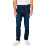 Pepe Jeans Finsbury Skinny Jeans voor heren, Blauw (denim-6fa), 28W / 30L
