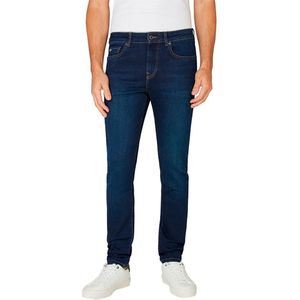 Pepe Jeans Finsbury Skinny Jeans voor heren, Blauw (denim-6fa), 28W / 30L