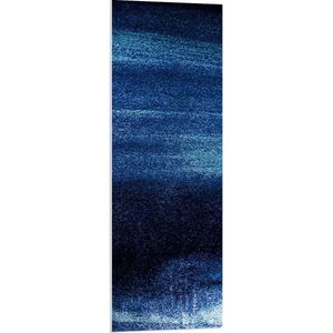 PVC Schuimplaat- Stippelpatroon in Blauwe Achtergrond - 40x120 cm Foto op PVC Schuimplaat