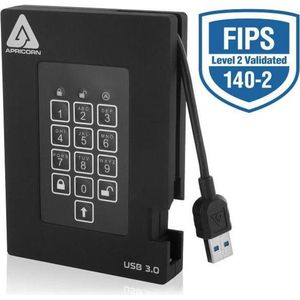Apricorn Padlock Fortress - 1TB - USB 3.0 - FIPS Gevalideerd