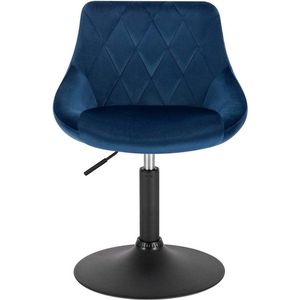 Bolt Edge Luxe Barkruk - Donkergrijs - Velvet - Industrial Design - Set van 2 - In Hoogte Verstelbaar