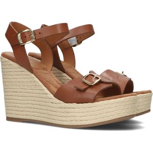 Unisa Melao Sandalen - Met Sleehak - Dames - Bruin - Maat 41