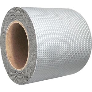 Aluminum Butyl Tape Super Waterproof Tape Self Adhesive Sealing Tape Roofing Waterproof Repair Tape (15cm x 5m)