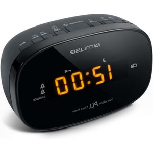 M-150-CR klokradio | FM-radio led-display | wakker worden met radio in de ochtend | twee alarmen sluimerfunctie dimmer