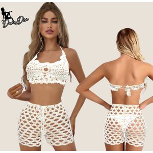 Gehaakte Dames Set - Strand & Festival Outfit - Ivory
