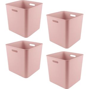 Sunware - Basic kubus box roze - Set van 4