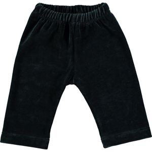 Baby broekje velours 50-56 zwart Limo basics